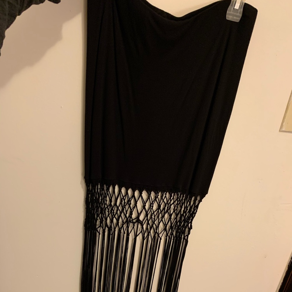 H&M fringe skirt
